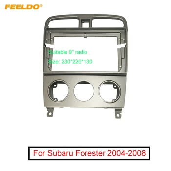 FEELDO Auto 2Din Audio Placa face Fascia Cadru Pentru Subaru Forester 04-08 9