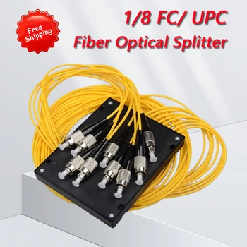 Livrare gratuita FC/ UPC 1X8 PLC Fibre Singlemode Splitter-ul Optic FTTH PLC ABS Tip FBT PLC Fibra Optica Splitter