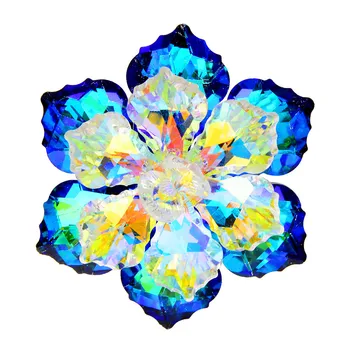 Floare De Cristal 8 Culori Disponibile Broșe Pentru Femei Barbati Lucrate Manual Stralucitoare Pin Rochie Haina De Nuntă Accesorii Bijuterii