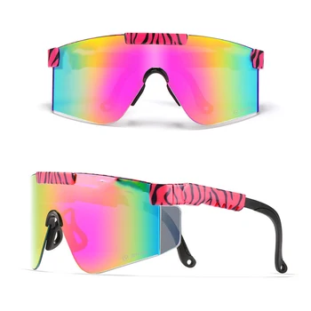Pit Viper Elegant Multicolore Bărbați Supradimensionate, ochelari de Soare Ochelari de Vânt Siguranță Gafas de sol Vânzare Fierbinte 2021 Protecție Femei