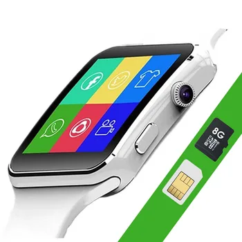 X6 Bluetooth Ceas Inteligent Cu Cartela Sim se Potrivesc Watch Sport Wateproof Smartwatch cu Ecran Tactil de 1.56 inch Fitness Smartwatch Pentru Andrio