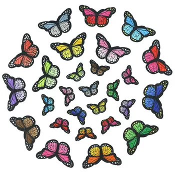 Tesatura Brodata de Culoare fluture Haine de Patch-uri Autocolant Sac Coase de Fier Pe Aplicatiile DIY de Îmbrăcăminte Cusut de Îmbrăcăminte Accesorii