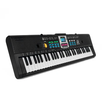 CT 61 Taste de Pian Electronic Digital de Muzică Electronică Tastatura Instrument Muzical Cadou cu Microfon pentru Copii Incepatori