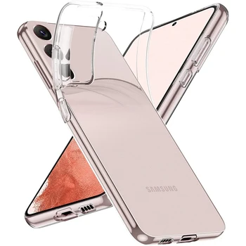 Clear din Silicon Moale Caz Pentru Samsung Galaxy S22 S21 S20 S10 Nota 10 Plus 20 Ultra S10E Transparent Ultra Subțire Capacul din Spate Coque