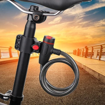 Biciclete cu Încuietoare cu 2 Cheie de Munte MTB Biciclete Rutier Fix Anti-Furt de Cablu de Oțel Încuietori de Siguranță cu Bicicleta Dulap Instrument