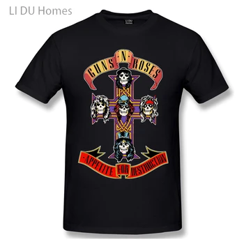 LIDU Guns N Roses Oficial Cruce Tricouri Femei Man T-shirt din Bumbac de Vara Tricouri Maneca Scurta Grafică Tee Topuri