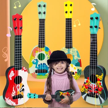 Dropship Copil MinUkulele Chitara Instrumente Muzicale De Jucărie Pentru Copii De Școală A Juca Jocul Muzica Dezvoltare De Interes Jucarie Montessori Cadou