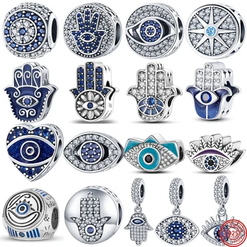 100% Argint 925 Design Original Amuleta Ochiul Diavolului Serie Margele Farmecele se Potrivesc Pandora Brățară Femei Bijuterii Cadou DIY
