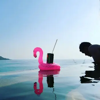 Mini Gonflabile Flamingo Unicorn Gogoasa Piscinei Jucării Bea Float Ceașcă Titularul Inel De Înot Petrecere Jucarii De Plaja Copii Adulți