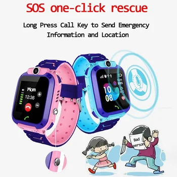 - Și apere Copii Ceas Inteligent SOS de Telefon Ceas Smartwatch Pentru Copii Cu Cartela Sim Foto rezistent la apa IP67 Copii Cadouri Pentru IOS Android