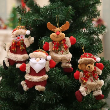 Anul nou 2023 Papusa de Craciun, Ornamente de Craciun, Cadouri de Moș Crăciun, om de Zăpadă, Pom de Pandantive Papusi Decoratiuni pentru Casa Noel Navidad 2022