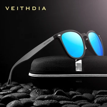 VEITHDIA ochelari de Soare Unisex Aluminiu+TR90 Bărbați Fotocromatică Oglindă Ochelari de Soare Ochelari de Accesorii de Moda Pentru Barbati, Femei 6116
