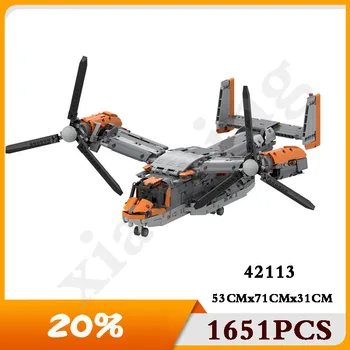 2020 MOC Elicopter Cărămizi sunt compatibile cu 42113 Elicopter Osprey Cărămizi V-22 Puzzle Jucării Jucării pentru Adulți Chris