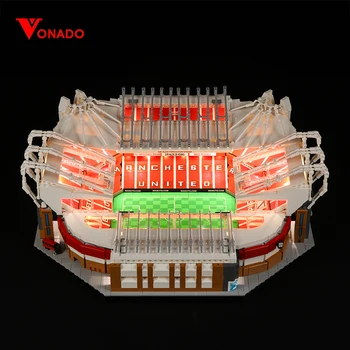 Vonado Lumină LED-uri Compatibil Pentru 10272 Arhitectura bloc Old Trafford Teren de Fotbal Jucărie Camp Nou Stadion Cărămizi de Construcție Cadouri