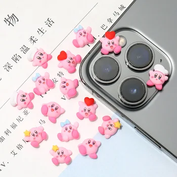 10buc Kawaii Sanrio Unghii Bijuterii Kirby Rășină 3D de Desene animate Drăguț Rece Dulce Stil Anime Diy Jucărie Material Pack Jucarii pentru Fete