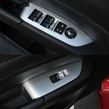 Pentru Mazda CX-8 CX8 2017-2021 2022 Fibra de Carbon geamurilor Comutator Capac Tapiterie Usi de Interior Cotiera Cadru Accesorii Styling Auto