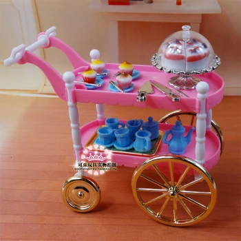 Fierbinte De Vânzare Papusa Mobila Sufragerie Tort Accesorii Auto Pentru Barbie Papusa De Joaca Pentru Copii Jucării Pentru Fete Ziua De Nastere Cadou Free Shiping