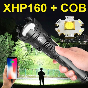 2021Newest XHP160 cel Mai Puternic Lanterna Led-uri Lanterna Xhp90 Reîncărcabilă Tactice Flash de Lumină 18650 Cree Xhp50 Led-uri Lanterna