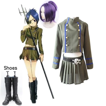 Anime Katekyo Hitman Reborn Cosplay Costum Kokuyo Școală Chrome Dokuro Femei Barbati Fata De Scoala Uniforme Peruci, Pantofi Clthoes