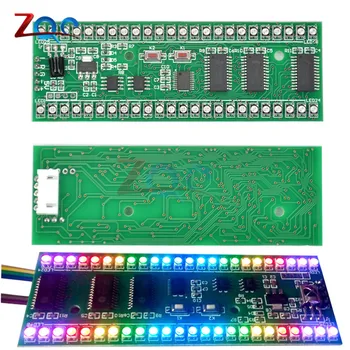 RGB MCU de Afișare Reglabil Model 24 CONDUS VU Metru Audio de Nivel Indicatorul de Bord Dual Channel Module LED