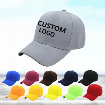 Unisex solid gratuit logo-ul de imprimare broderie sport pălărie de Baseball capace Camionagiu Femei Bărbați Snapback pescuit, drumeții, tenis de pălării