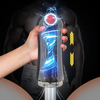 De sex masculin Masturbator Cupa Silicon Transparent Moale Pizde Jucarii Sexuale Vibrații Muie Suge Mașină Vagin Adult produse pentru Barbati