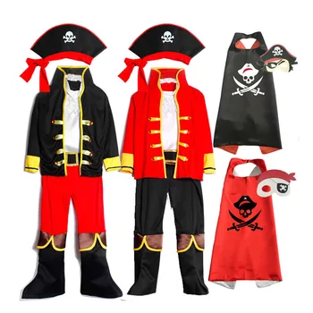 2021 Noi Copii Costum Pirat Copilul Căpitanul Rochie Fancy Băieți Fete Tinuta