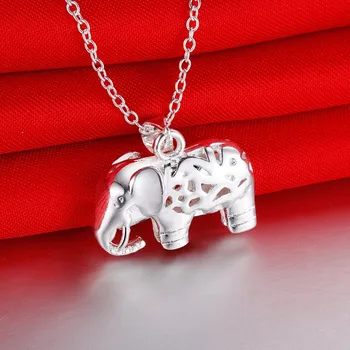 Fierbinte Strada all-meci Argint 925 Destul de elefant pandantiv Colier Pentru Femei de moda petrecere de Nunta designer de Bijuterii cadouri