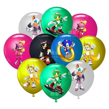 Nou Stil de Joc Sonic de 12 țoli Baloane Petrecere de Aniversare pentru Copii Decorare Jucării pentru Copii Fete Băieți Globos Copii Balon Latex