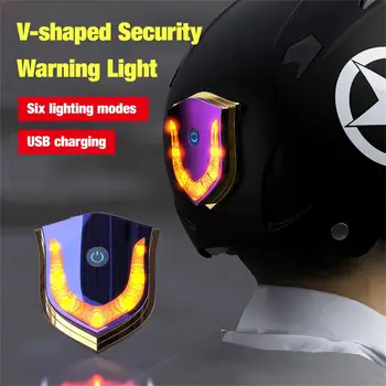 Casca de biciclete Coada Lumina de Încărcare USB în formă de V, Lumina de Avertizare de Securitate Integrate Biciclete MTB Echilibrul Biciclete Casca Casca de Lumină din Spate