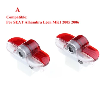 2x Led Portiera starea de Spirit de Lumină Laser Proiector Decor Pentru SEAT Alhambra Leon MK1 2005 2006 FR Exeo 2009-2014 Auto Înlocui Accesorii