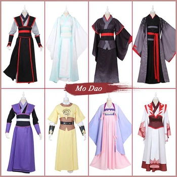 Anime Mo Dao Zu Shi Doujin Neimblanzita Wuxian Wei Cosplay, Costume De Bărbați Uniforma Halat De Tinuta Se Potriveste Joc De Rol Costum De Halloween