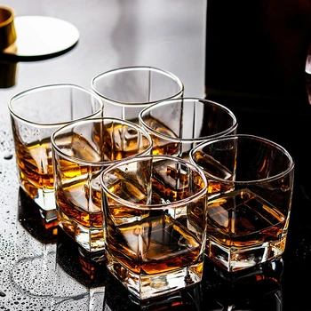 Creative Transparent Whiskey pahar Pahar Pahar de Vin Bar Set Cristal Halbă de Bere, Apă Ceașcă de Ceai Petrecere Provizii de Sticlă 180 ml