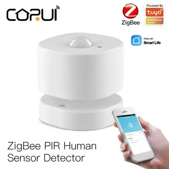 CORUI Tuya Zigbee Umane Senzor Detector de Mișcare PIR Senzor de Viață Inteligent de Control de la Distanță Inteligent Miscarea Corpului Senzor Inteligent de Alarmă Acasă