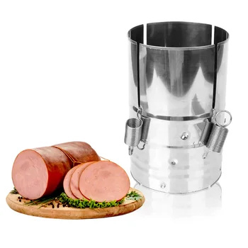 Din Oțel inoxidabil, de Formă Rotundă Sunca de Presă Filtru de Gadget-uri de Bucătărie Burger Mașină de Presă pentru a Face Carne Instrument de Accesorii de Bucătărie