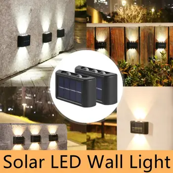 Smart Solar LED Lumină în aer liber rezistent la apa Solare Lampă de Perete Decor de Gradina Lampi Pentru Balcon, Curte, Stradal Luminos de Iluminat