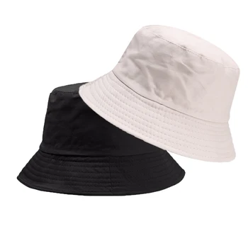 Unisex Vara Pliabil Găleată Pălărie Bomboane De Culoare Pescar Capac Casual În Aer Liber Protecție Solară Bumbac Soare Capace De Înaltă Calitate Pentru Copii Fete