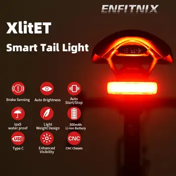NOI XlitET Auto Start Stop Frână de Detectare Lanterna Pentru Biciclete Lumina Spate LED Ciclism XlIte 100 CubeliteII 200 Stop
