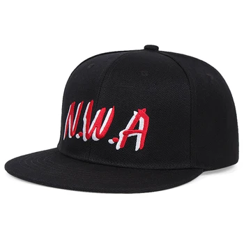 кепка мужская sosirea NWA broderie barbati baseball cap plat cozoroc pălărie de hip-hop reglabil snapback hat baseball pentru femei pălărie