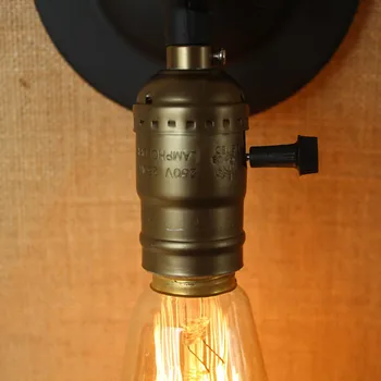Vintage buton de comutare sconces Perete lampă miniatură culoar de pat, balcon cafe acasă mini decorative de perete de lumină tranșee de prindere trage în lanț