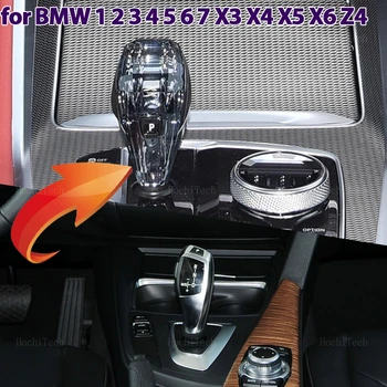 LED Crystal Mânere Schimbătorului de Viteze Maneta Stick Cap Pentru BMW 1 2 3 4 5 6 7 X3 X4 X5 X6 F20 F21 F22 F30 F10 F18 G01 G02 G32 G30