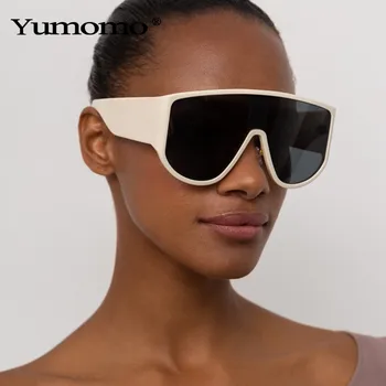 2020 Moda Supradimensionat ochelari de Soare Femei Bărbați Ochelari de Soare Retro-O bucată de Vânt Ochelari Oglindă ochelari de soare Brand Design UV400