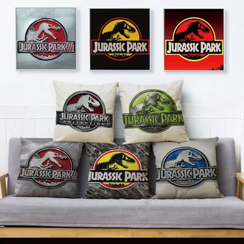 Jurassic Park Dinozaur Imprimare Pernă Acoperă 45*45cm Pernele de Acoperire Lenjerie de pat Perne Cazuri Canapea Decor Acasă Pernă Acoperă