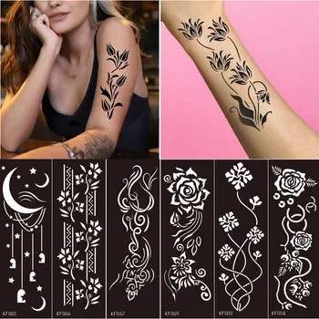Stencil tatuaj pentru Tatuaj Temporar Negru PET Gol Tatuaj Modele Tatuaj Temporar Hârtie Stencil pentru Tatuaje