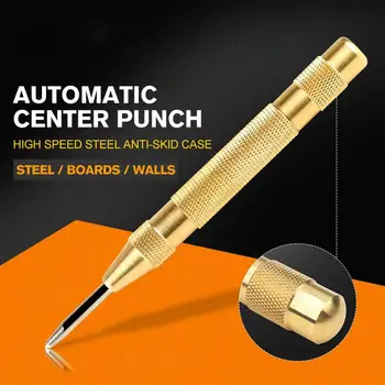 1buc HSS Center Punch Stator Stantare Automata Centrul Poanson de Știft cu arc Marcarea Instrument de Foraj pentru tabla din oțel pereti