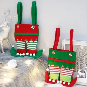 XMAS Fierbinte Vinde Festivă de Crăciun Moș Crăciun Pantaloni Sac de Cadouri Elf Cizme Candy Bag Adăuga Atmosferă de Sărbătoare de anul Nou pungi de cadouri