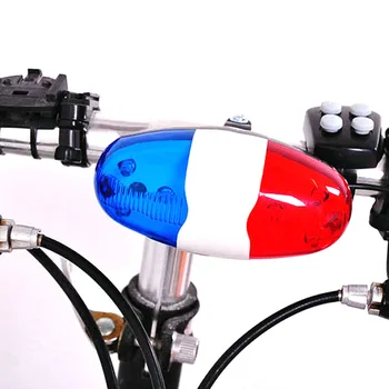 Clopoțel de bicicletă 6 LED 4 Sunet de Corn Biciclete Biciclete de Apel LED Biciclete Lumina de Poliție Electronice Sirenă tare Copil Accesorii de Biciclete MTB Scuter