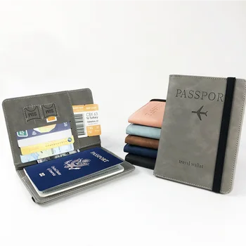 Femei Bărbați RFID Epocă de Afaceri Deținător de Pașaport din Piele Esențiale de Călătorie Pașaportul de Acoperire Carduri Titularul nутешествия аксессуары