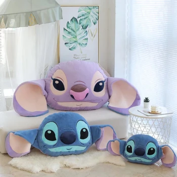 45-110cm Autentic Disney Stitch două Fețe pernă Pernă de Pluș Drăguț Moale Umplute de Animale Desene animate Anime Copil Fată Ziua de nastere Cadou