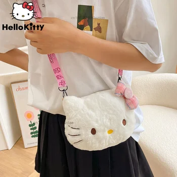 Hello Kitty Portofel Noua Moda De Desene Animate Drăguț Crossbody Genti Femei Kawaii Trendy Strada Coreean De Lux Genti De Umar Y2k Fată Pungă